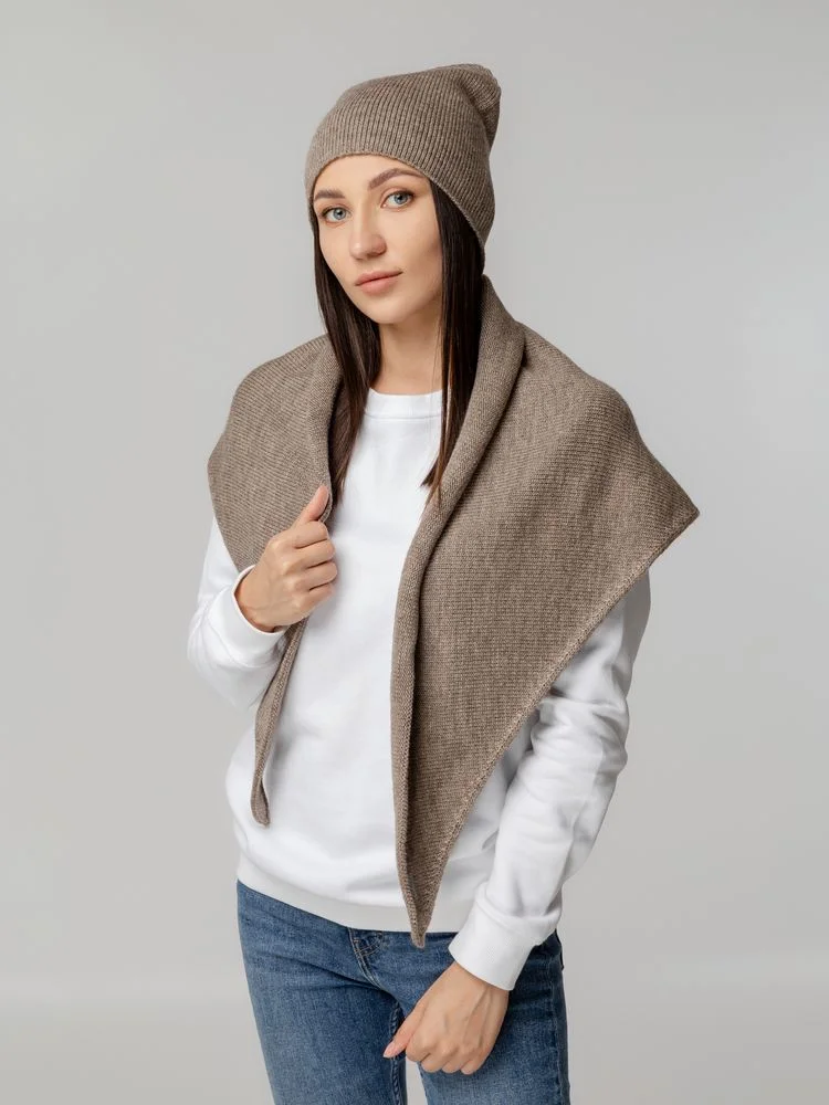 Шапка Dalia, светло-коричневая - фото 4