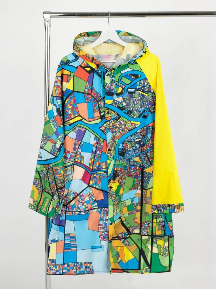 Дождевик классический RainCoat на заказ разноцветный единый размер - фото 1