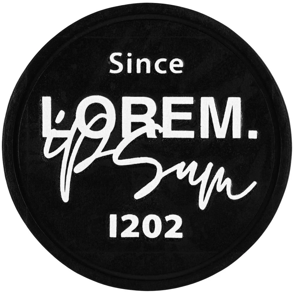 Лейбл из ПВХ Dzeta Round L черный - фото 2