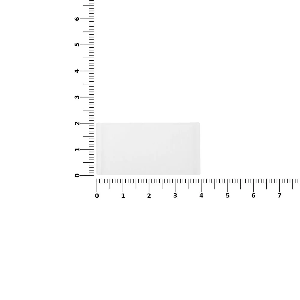 Лейбл из ПВХ Dzeta XS прозрачный - фото 2