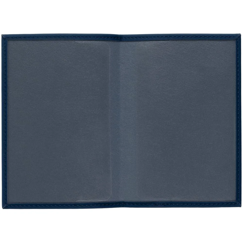 Обложка для паспорта Shall синяя - фото 3