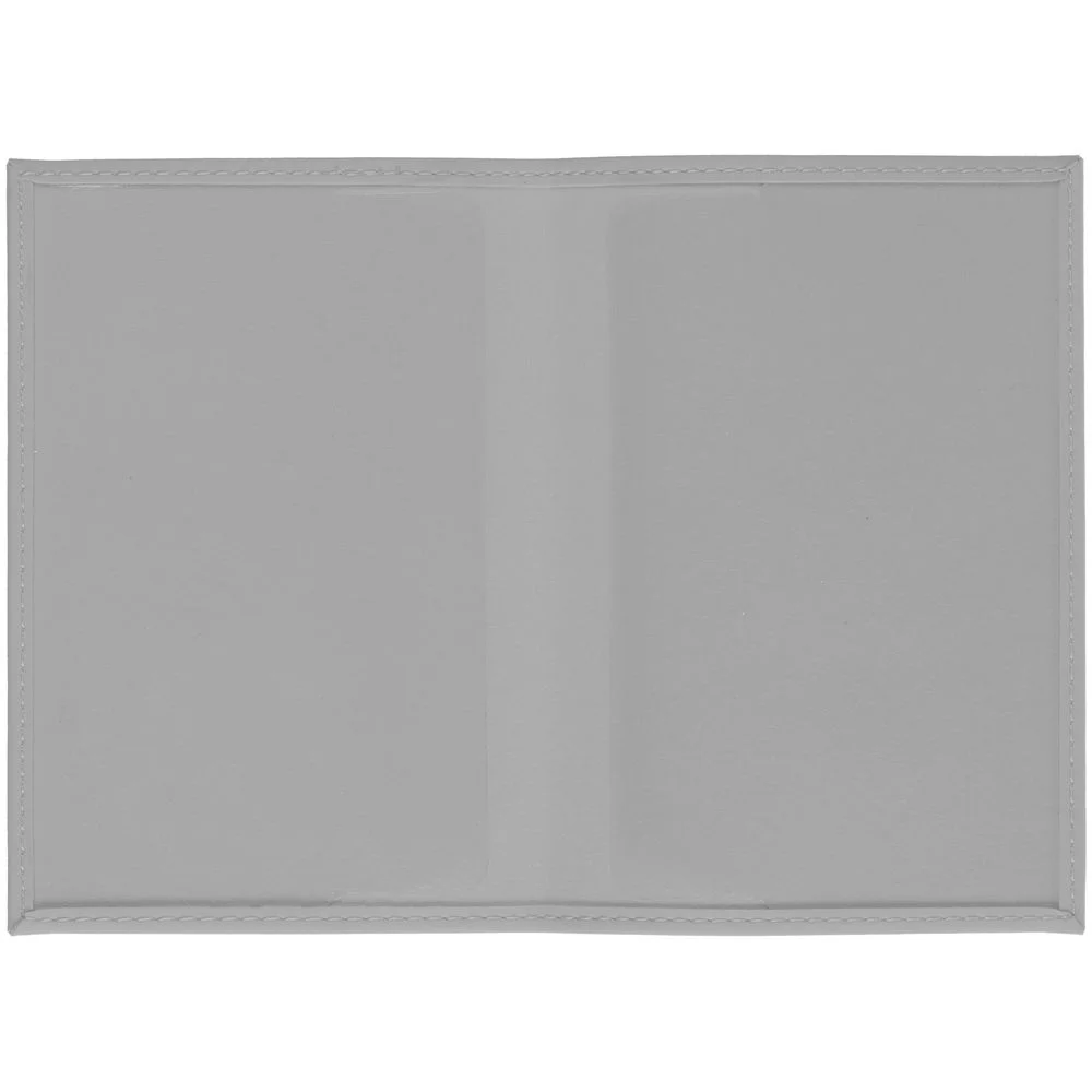 Обложка для паспорта Shall серая - фото 3