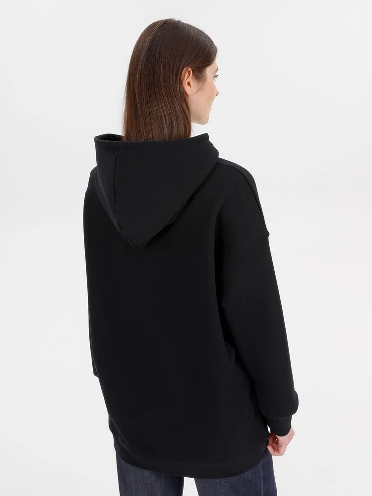 Худи оверсайз унисекс Outshine черное - фото 11