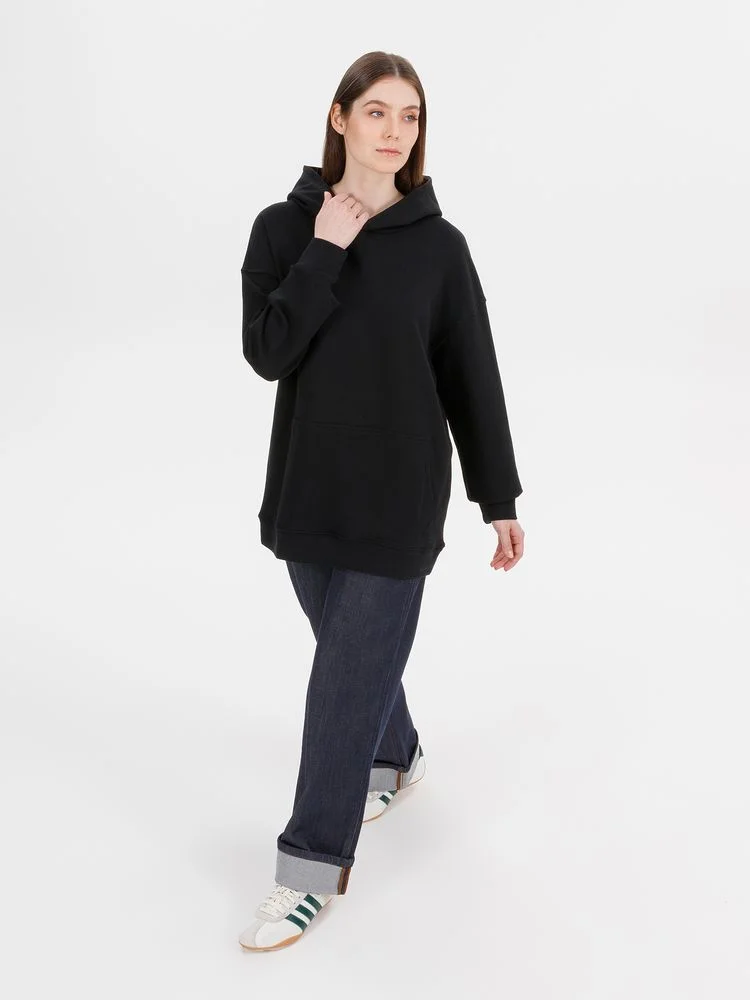 Худи оверсайз унисекс Outshine черное - фото 13