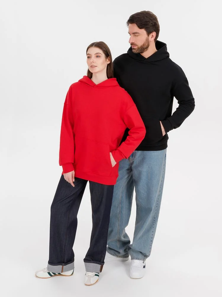 Худи оверсайз унисекс Outshine черное - фото 14