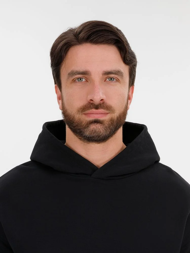 Худи оверсайз унисекс Outshine черное - фото 8