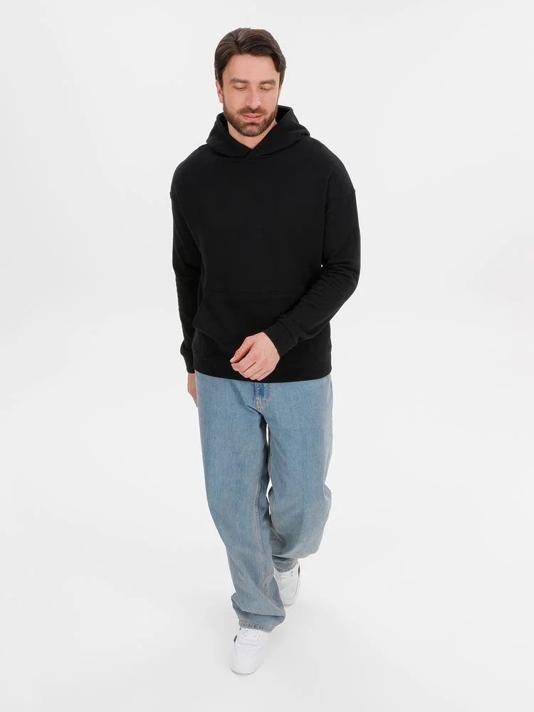 Худи оверсайз унисекс Outshine черное - фото 9