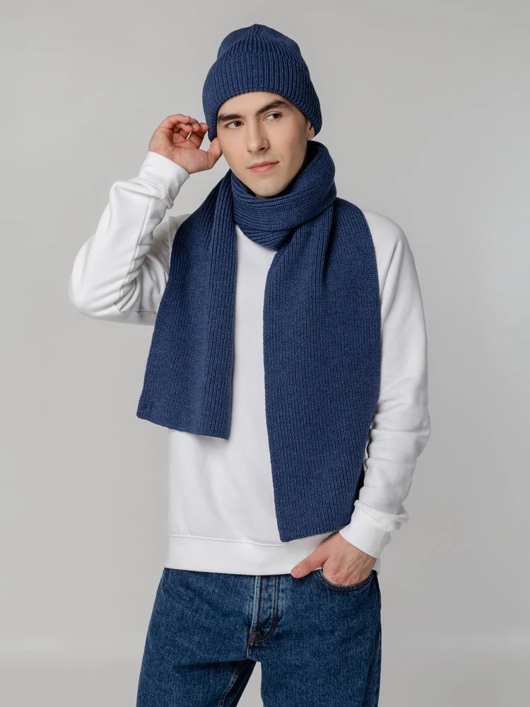 Шапка Tommi, синий меланж - фото 6