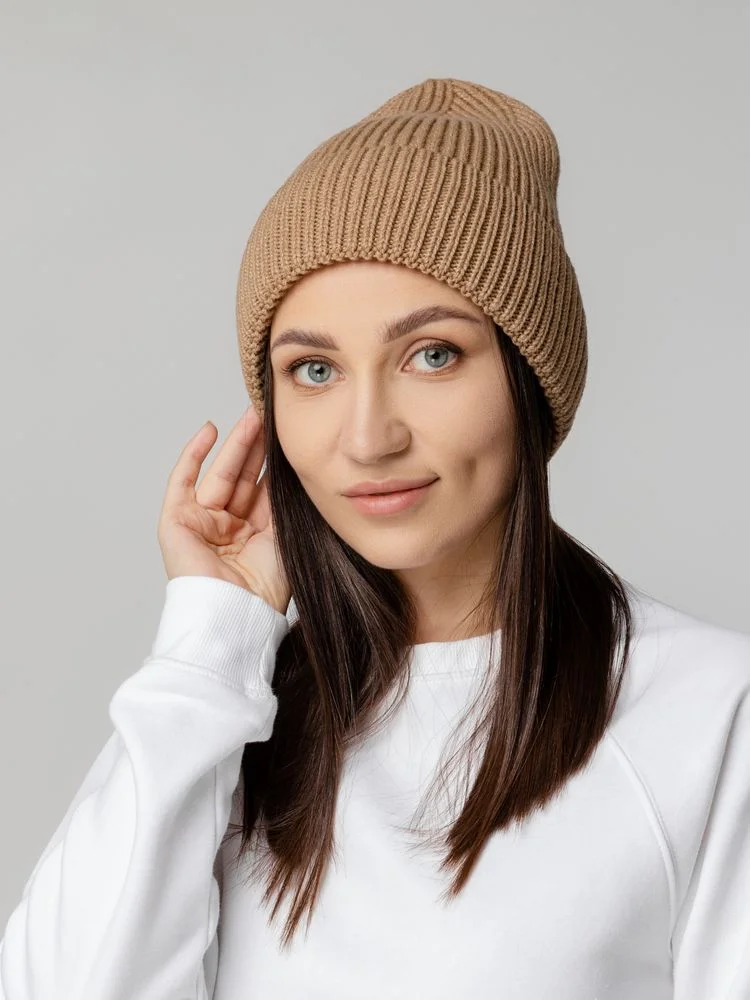 Шапка Tommi, бежевый меланж - фото 4