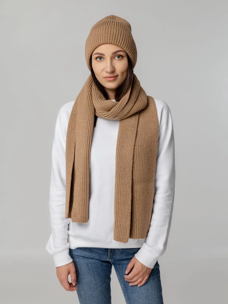 Шапка Tommi, бежевый меланж - фото 6