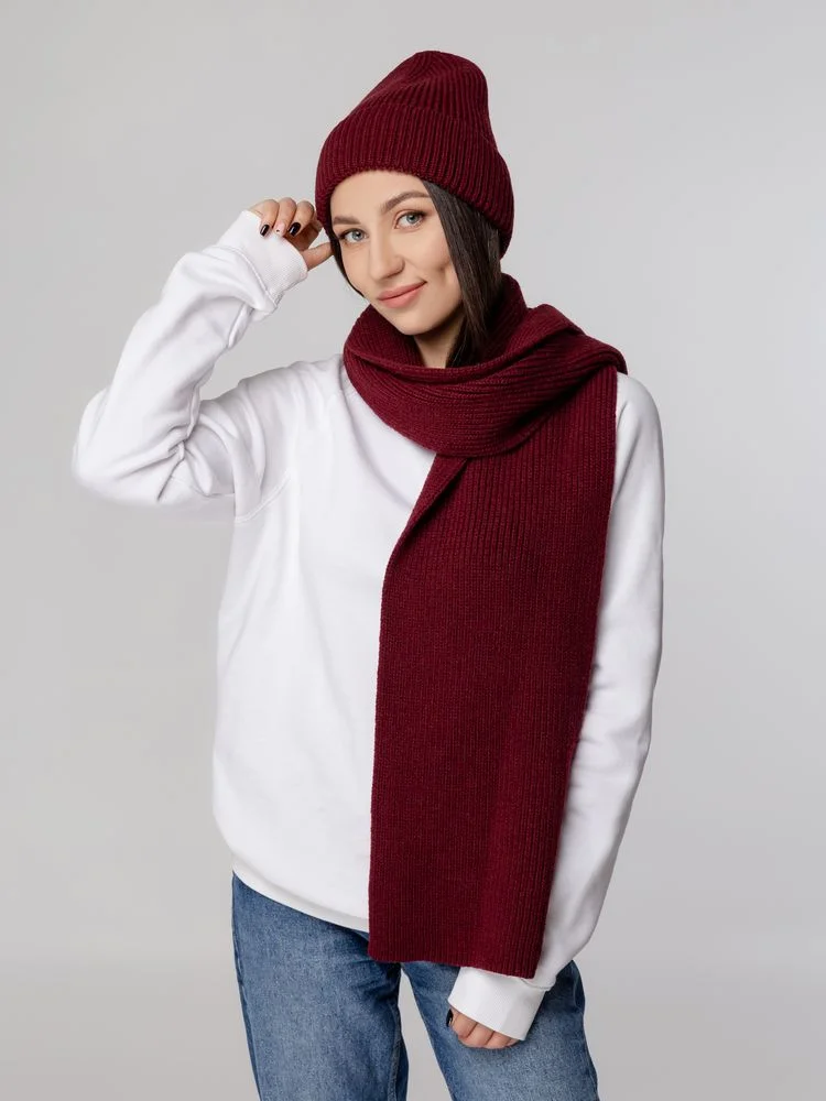 Шапка Tommi, бордовая - фото 6