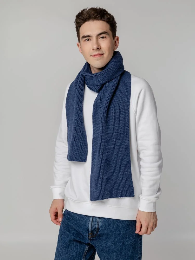 Шарф Tommi, синий меланж - фото 5