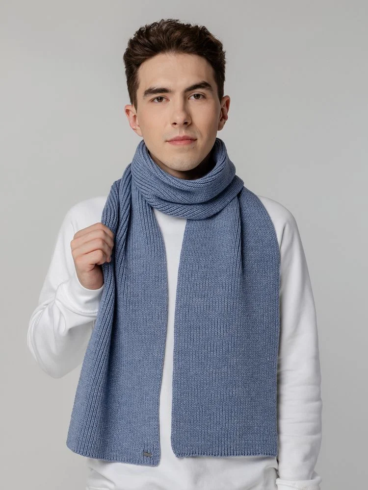 Шарф Tommi голубой меланж - фото 5