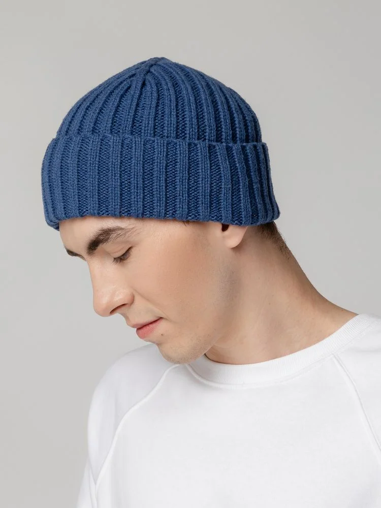 Шапка Uni, синяя - фото 5