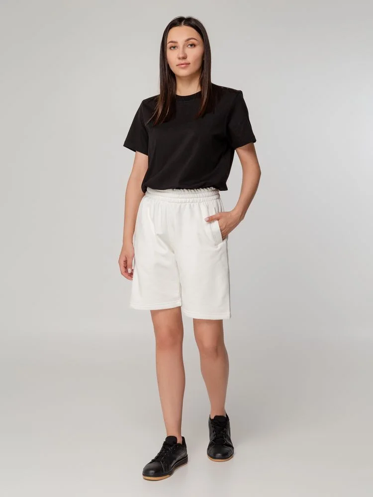 Шорты Terry молочно-белые - фото 8