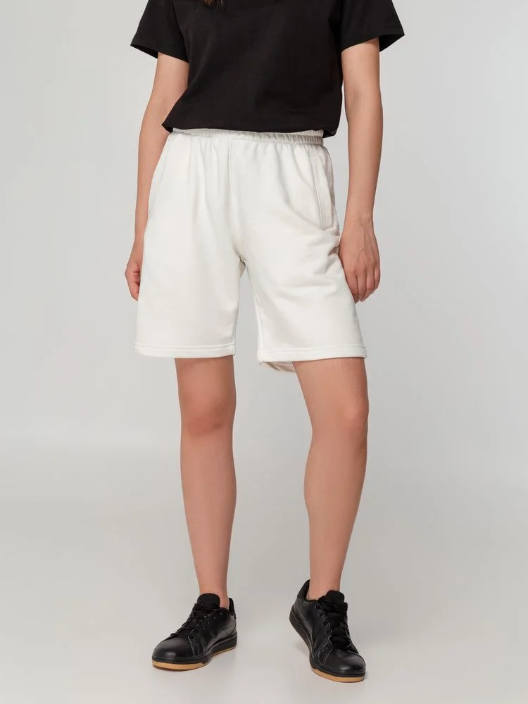 Шорты Terry молочно-белые - фото 9