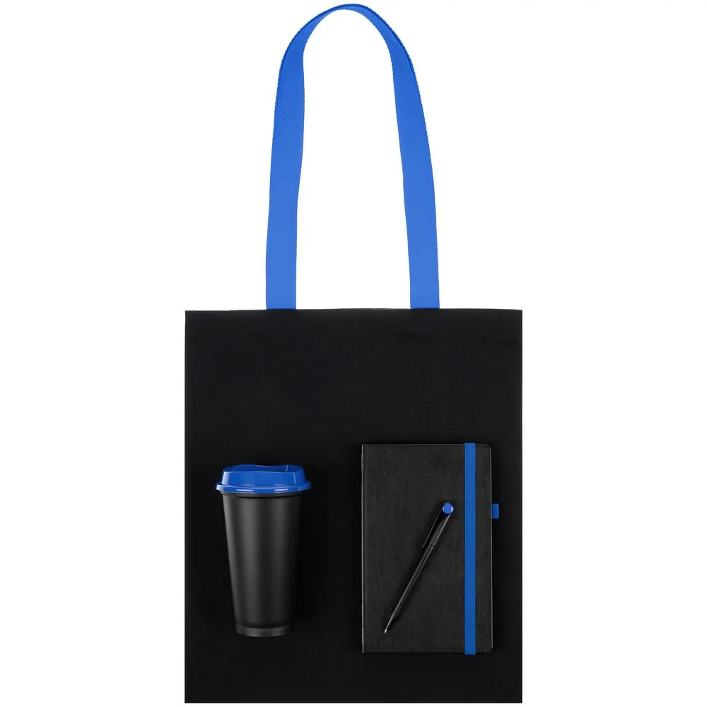 Набор Velours Bag черный с синим - фото 2