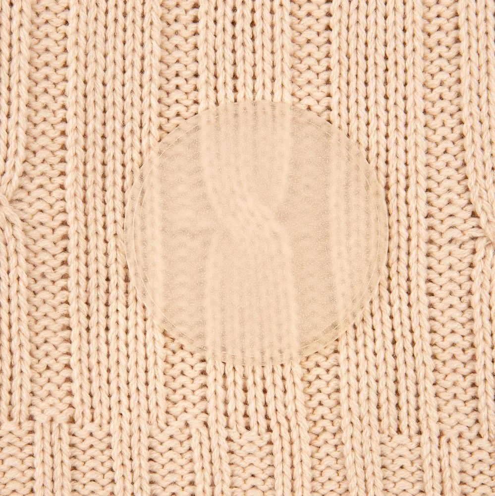 Лейбл из ПВХ Dzeta Round L прозрачный - фото 2