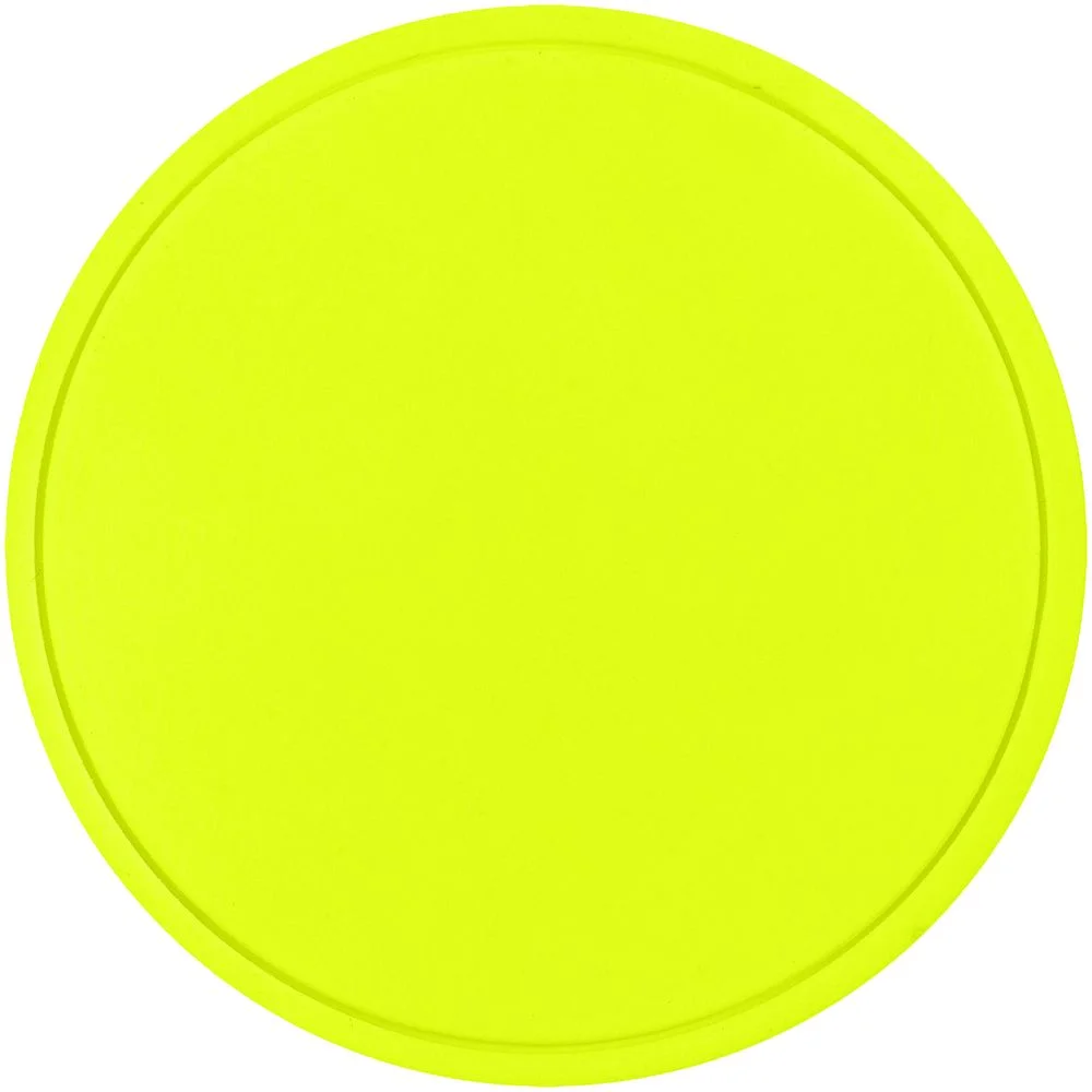 Лейбл из ПВХ Dzeta Round L неон