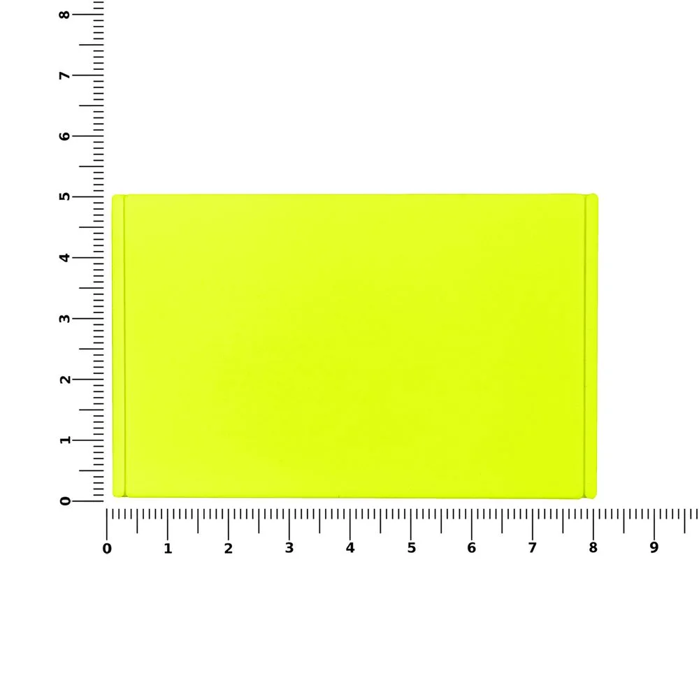 Лейбл из ПВХ Dzeta ХL желтый неон - фото 2