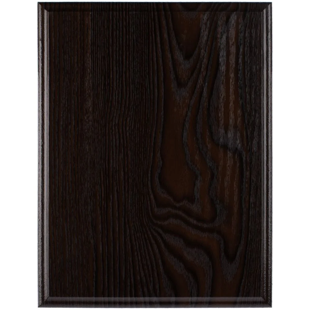 Плакетка Plaque, большая, венге с золотистой пластиной - фото 2