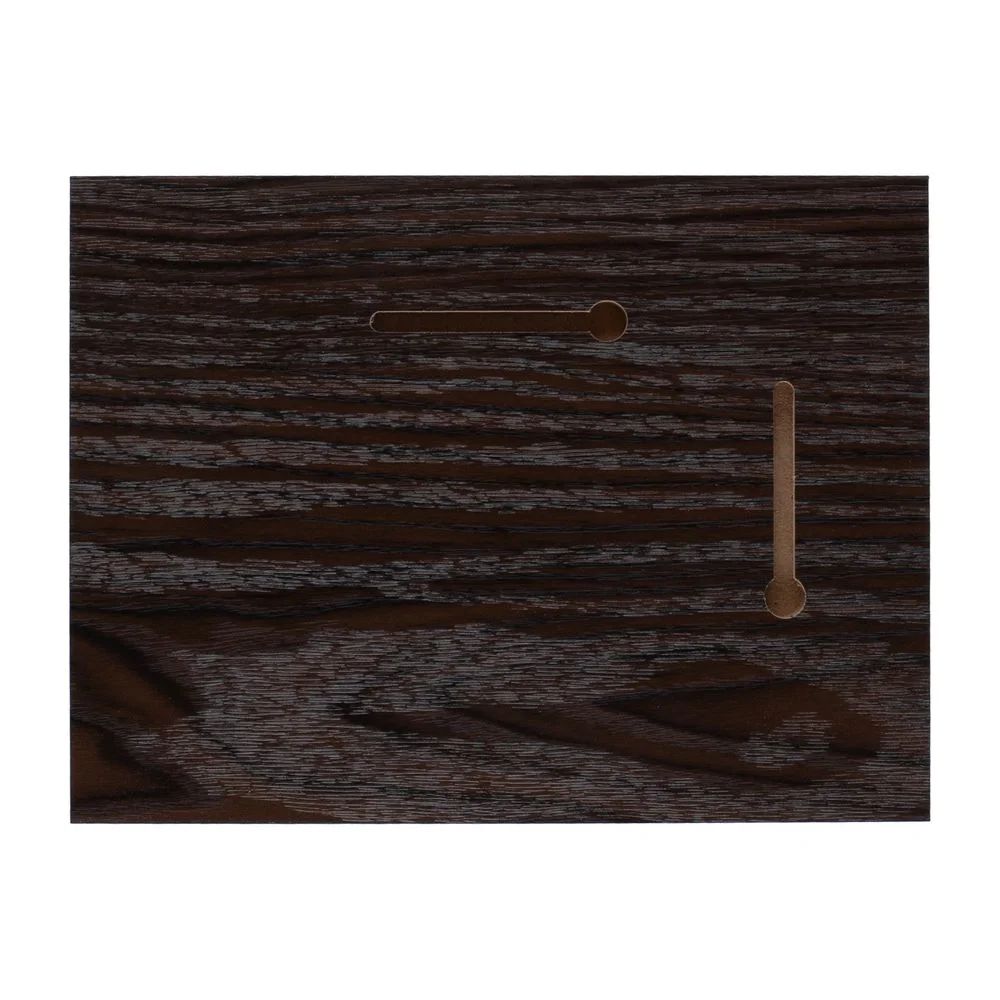 Плакетка Plaque, малая, венге с золотистой пластиной - фото 3