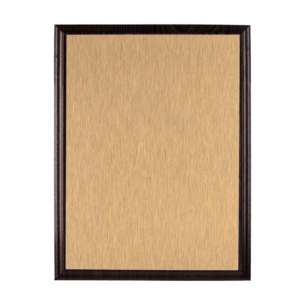 Плакетка Plaque, малая, венге с золотистой пластиной - фото 5