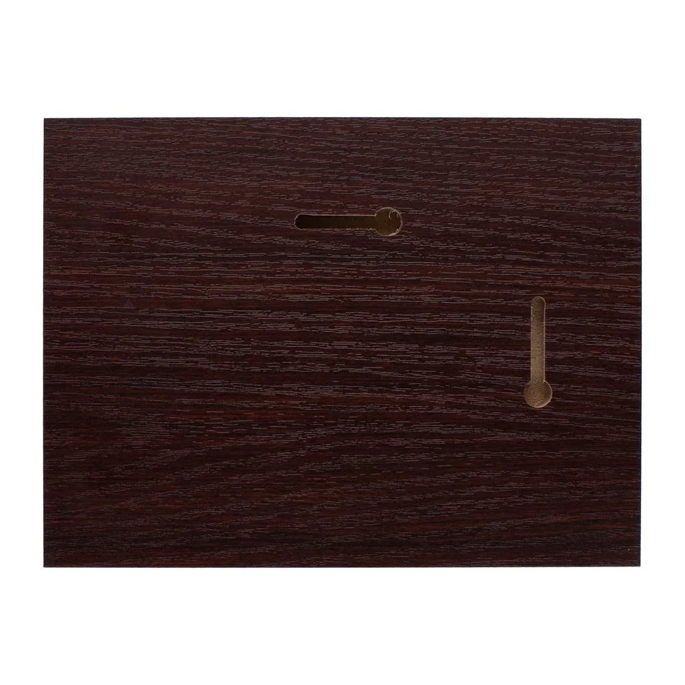 Плакетка Plaque, малая, вишня с золотистой пластиной - фото 3