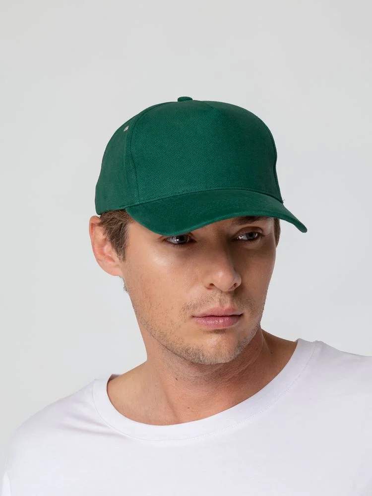 Бейсболка Standard, темно-зеленая - фото 6