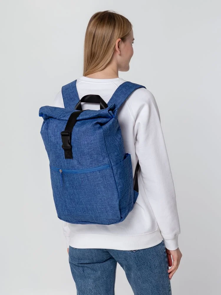 Рюкзак Packmate Roll синий - фото 8