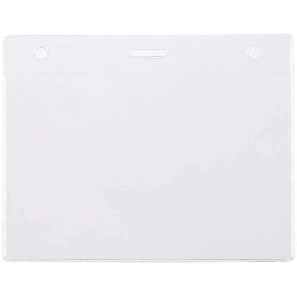 Карман для бейджа Lucid горизонтальный из фактурного ПВХ