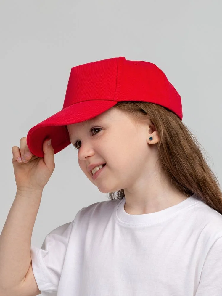 Бейсболка детская Standard Kids красная - фото 7