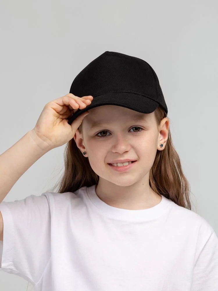 Бейсболка детская Standard Kids черная - фото 4