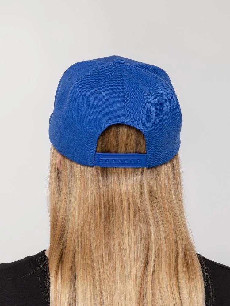 Бейсболка Snapback с прямым козырьком, ярко-синяя - фото 6
