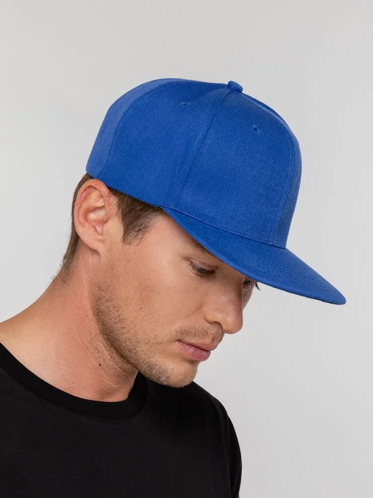 Бейсболка Snapback с прямым козырьком, ярко-синяя - фото 7