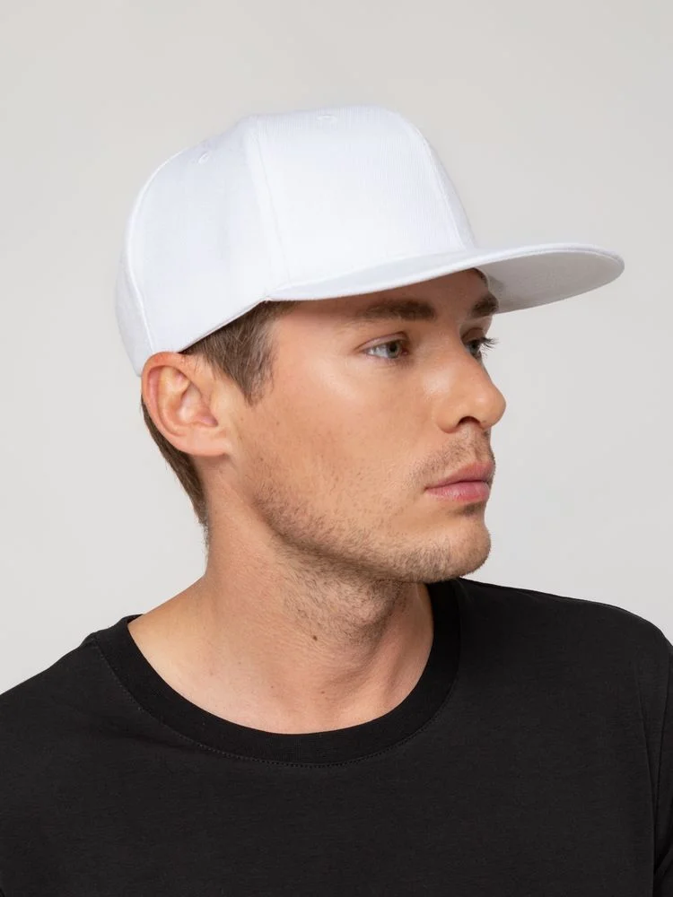 Бейсболка Snapback с прямым козырьком, белая - фото 6