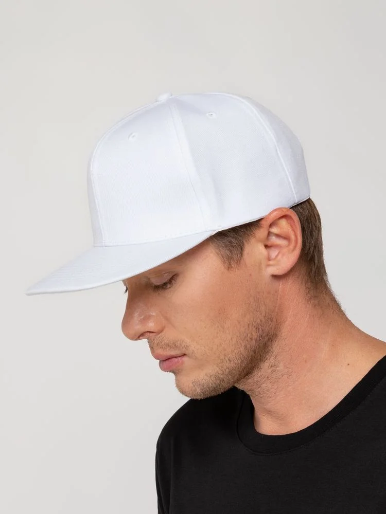 Бейсболка Snapback с прямым козырьком, белая - фото 7