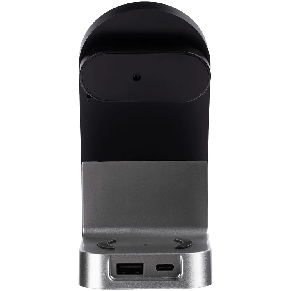 Зарядная станция с часами E-Store для смартфона часов и наушников черная - фото 5