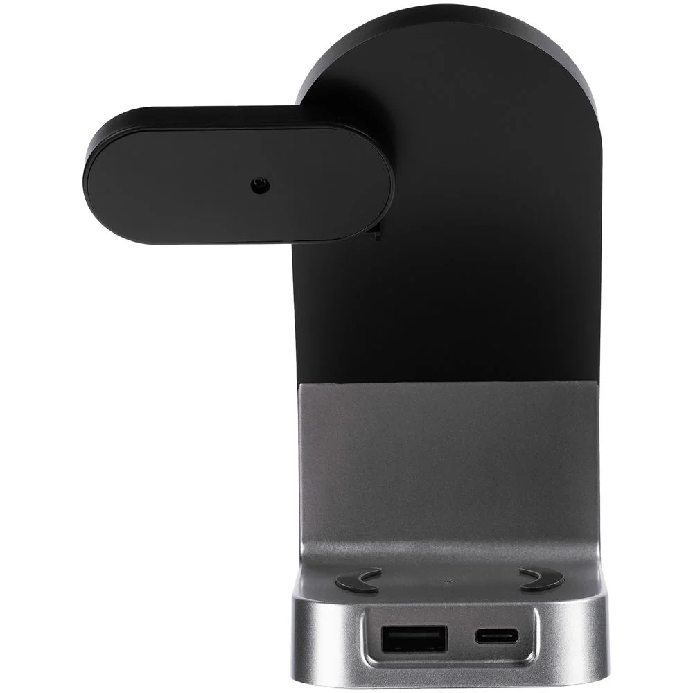 Зарядная станция с часами E-Store для смартфона часов и наушников черная - фото 6