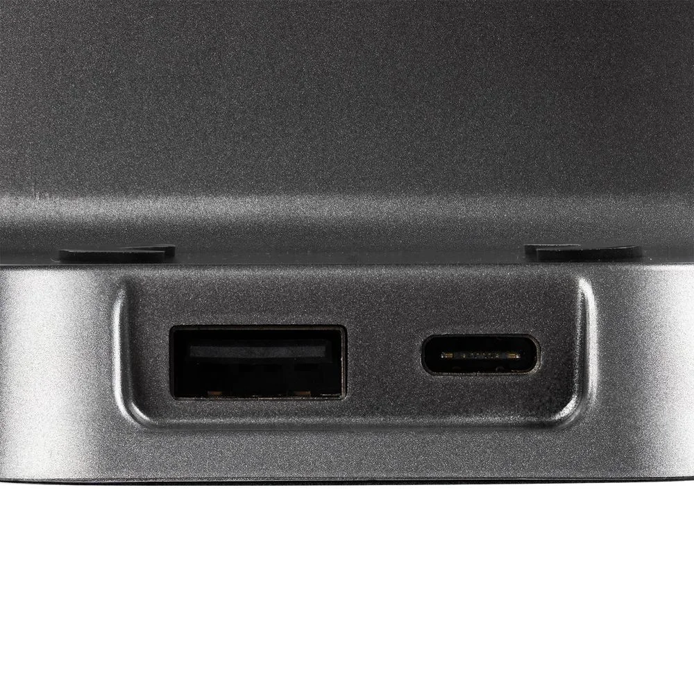 Зарядная станция с часами E-Store для смартфона часов и наушников черная - фото 9