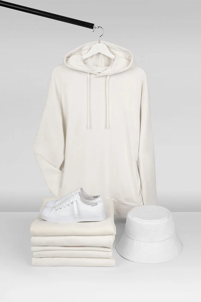 Худи унисекс H2 молочно-белое - фото 17