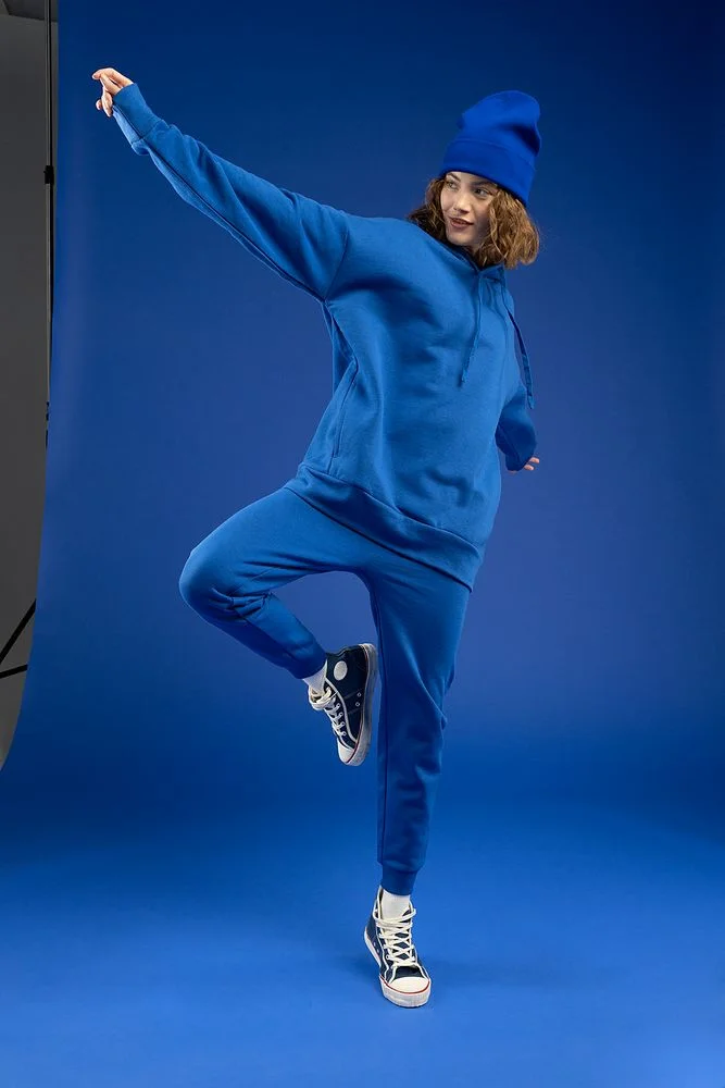 Худи унисекс H2 синее - фото 2