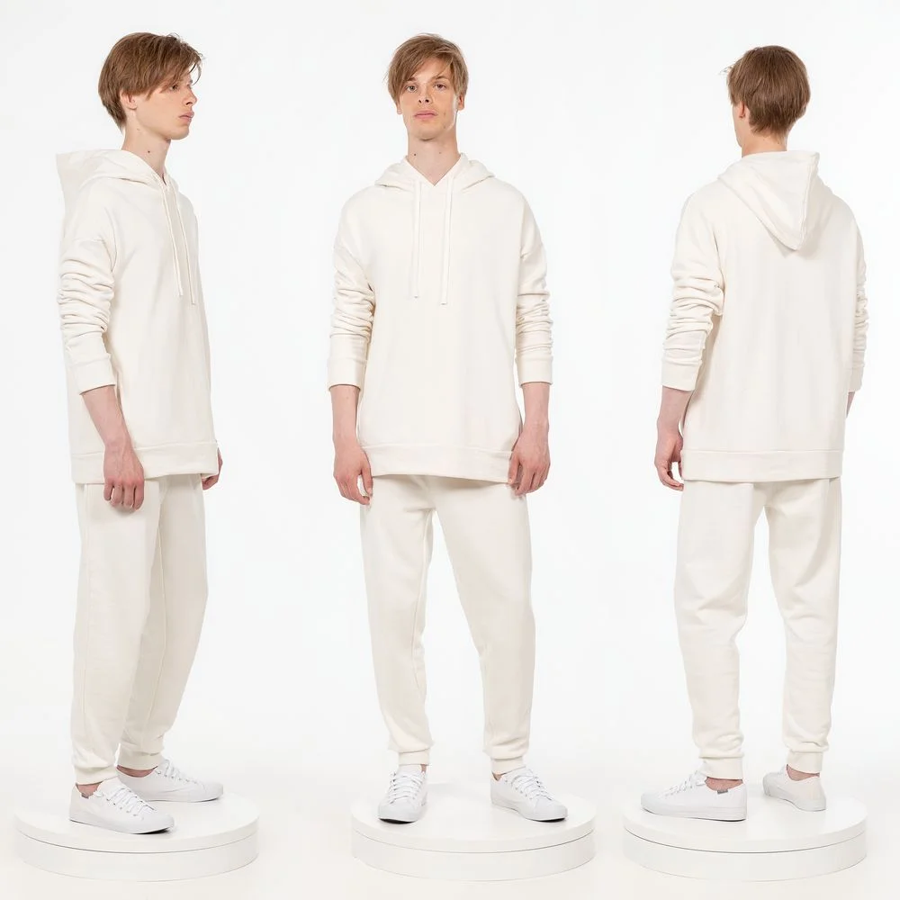 Джоггеры J2 молочно-белые - фото 7