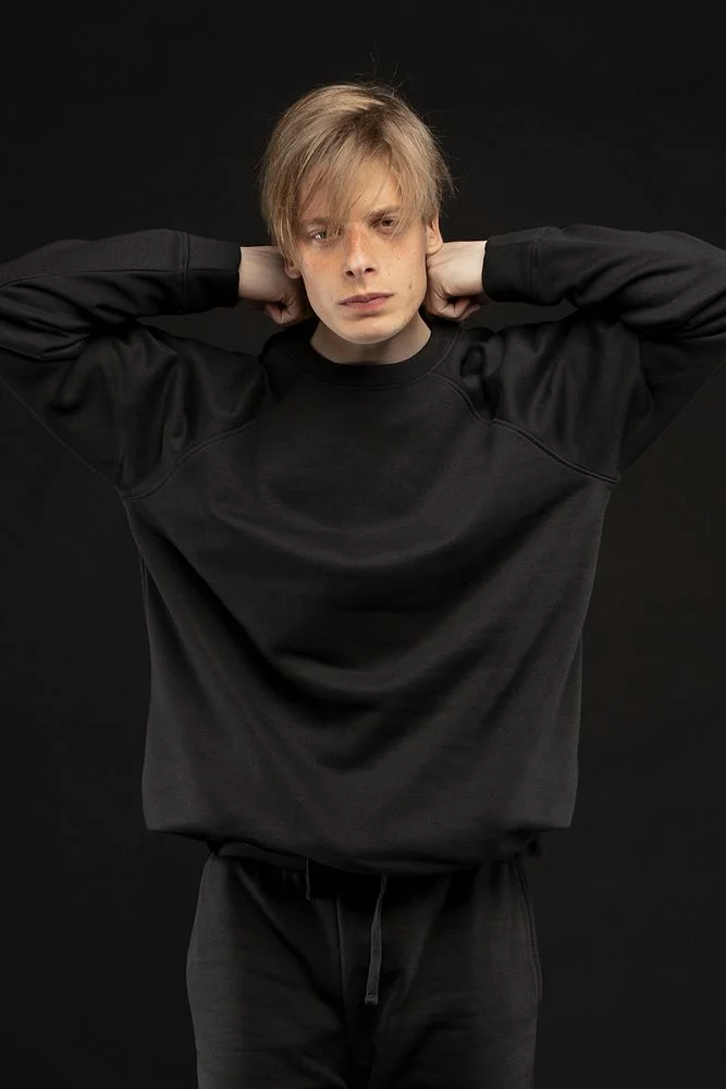 Свитшот унисекс S1 черный - фото 2