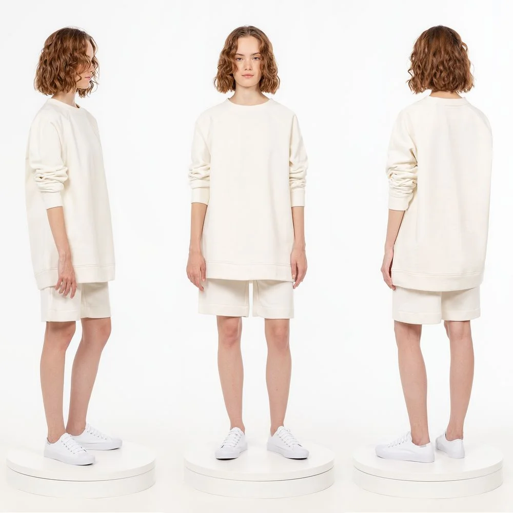 Свитшот унисекс S1, молочно-белый - фото 4