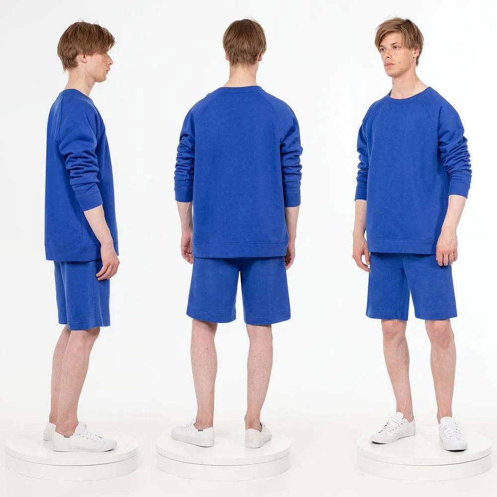 Свитшот унисекс S1 синий - фото 3