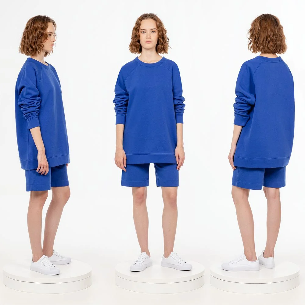 Свитшот унисекс S1 синий - фото 5