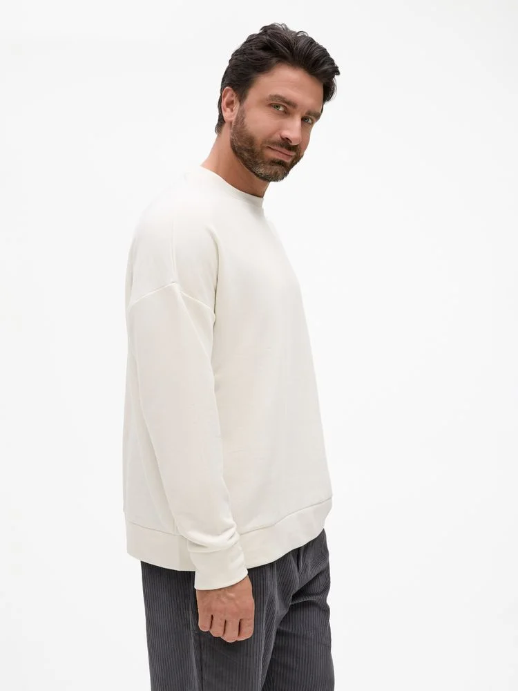 Свитшот унисекс S2, молочно-белый - фото 3