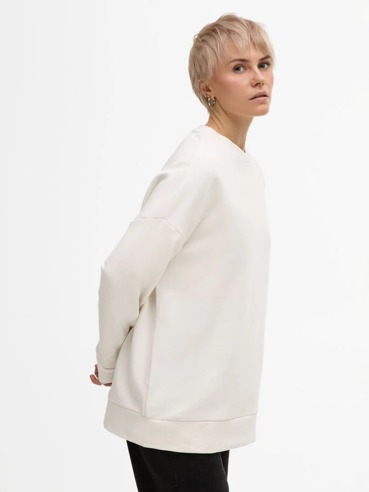 Свитшот унисекс S2, молочно-белый - фото 7