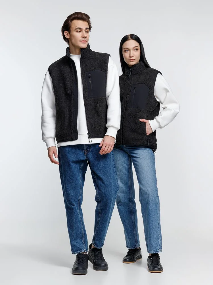 Жилет унисекс Fury BW, темно-серый (графит) - фото 12